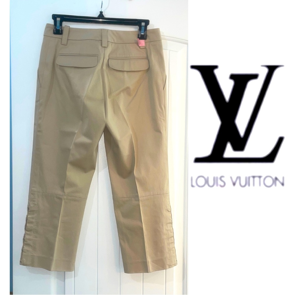 Louis Vuitton Authentic Capri Pants Tan Size 6